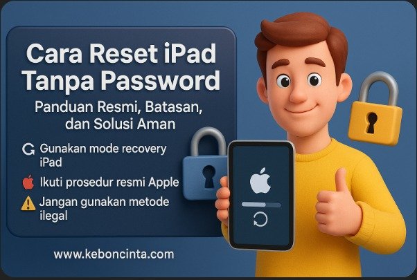 Cara Reset iPad Tanpa Password: Panduan Resmi, Batasan, dan Solusi Aman